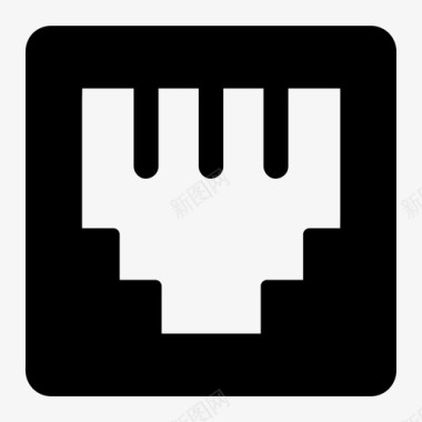 局域网网卡局域网电缆以太网图标图标