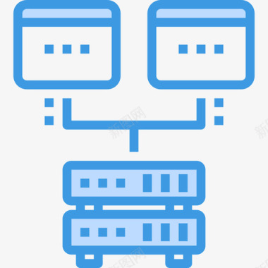 数据网页和优化3蓝色图标图标