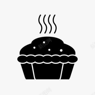 蛋糕巧克力蛋糕杯子蛋糕图标图标