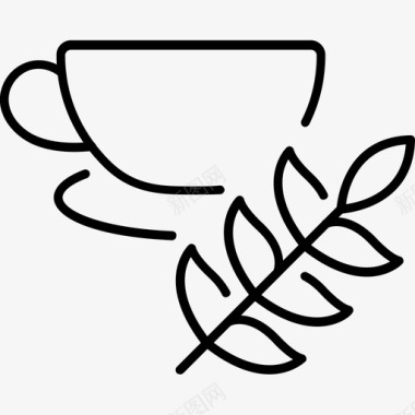 梅丽莎茶红茶杯子图标图标