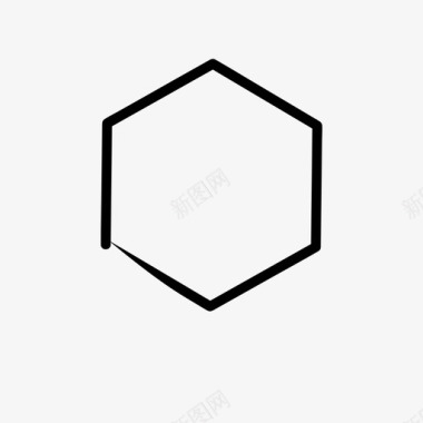 斜模块素材斜六边图标