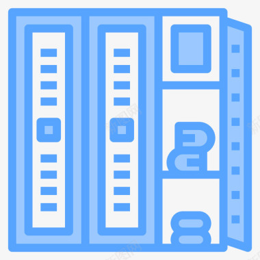 学校蓝色储物柜学校120蓝色图标图标
