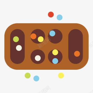 棋盘曼卡拉棋盘游戏2平局图标图标