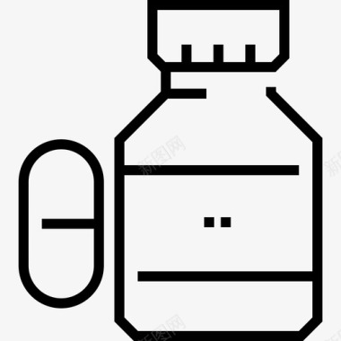 过敏避孕药过敏15线性图标图标