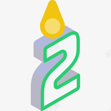 生日蜡烛生日100平的图标图标