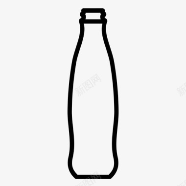 瓶子饮料瓶玻璃瓶图标图标