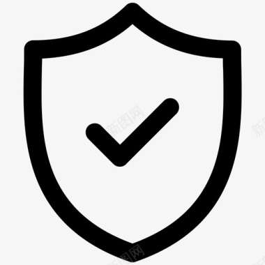 公共信息标志安全标志安全安全标志盾牌图标图标