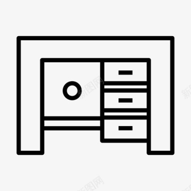 韩式餐桌办公桌装饰家具图标图标