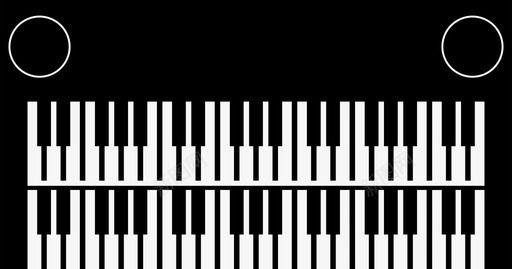 钢琴键盘楼梯钢琴乐器键盘图标图标