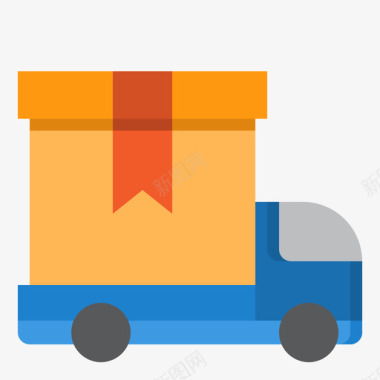 送货车网上购物10平图标图标
