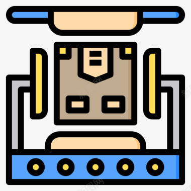 工厂好货生产工厂设备1线颜色图标图标