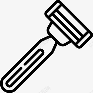 剃须刀身体正7直线型图标图标