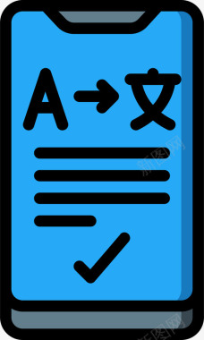 百度翻译翻译教育291线性颜色图标图标