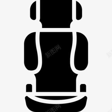 座椅汽车座椅抚养儿童2填充图标图标