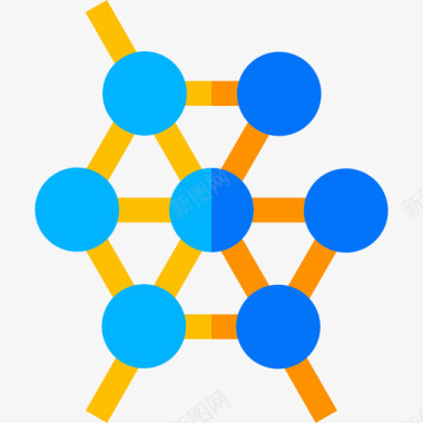 工程矢量素材分子生物工程36扁平图标图标