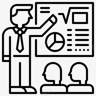 教书97学校线性图标图标