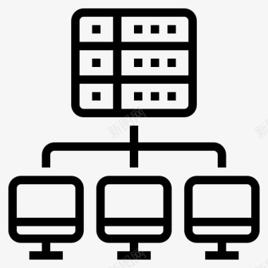上传数据库脚本计算机服务器数据库局域网图标图标