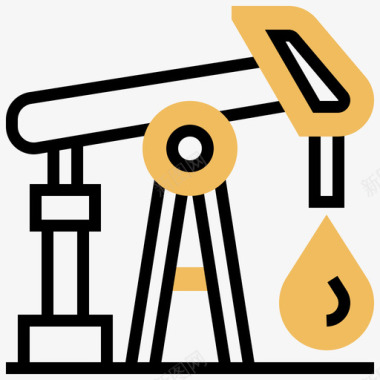 石油平台石油平台石油工业13号黄影图标图标