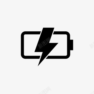 标识logo设计电池充电能量图标图标