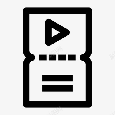 电影票矢量电影票电影娱乐图标图标