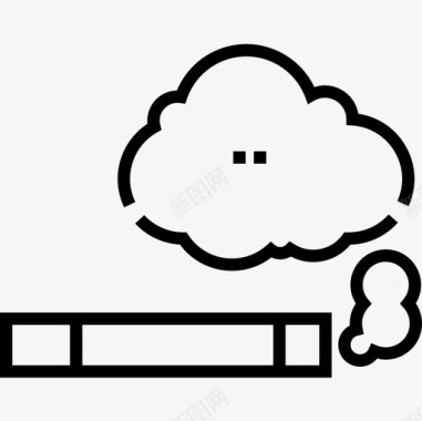 掰断香烟香烟嬉皮士24直系图标图标
