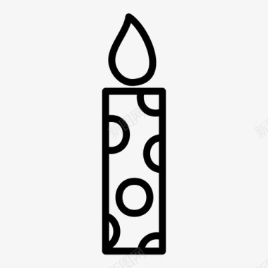 火焰矢量图蜡烛烛光圣诞节图标图标