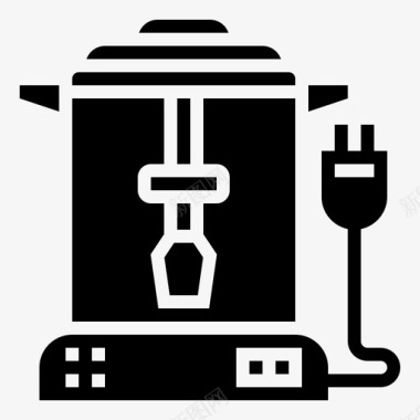 搅拌机渗滤器饮料咖啡图标图标