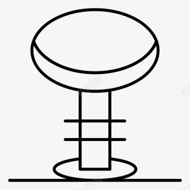 小凳子酒吧椅子家具图标图标