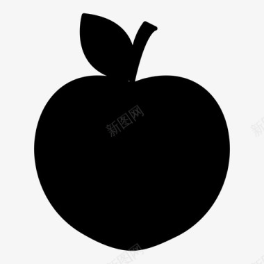 苹果健康适当的营养图标图标