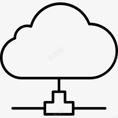 云存储数据网络图标图标