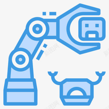 智能人工机器人人工智能79蓝色图标图标
