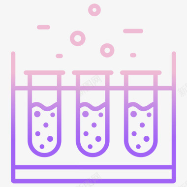 科学小实验实验室科学技术4轮廓梯度图标图标