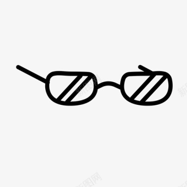 人物眼睛眼镜眼睛时尚图标图标