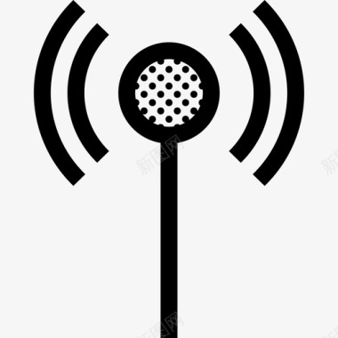 无线信号广播传输图标图标