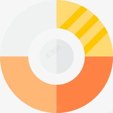 三维饼图饼图分析24扁平图标图标