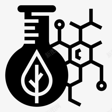 叶绿素叶绿素化学萃取图标图标