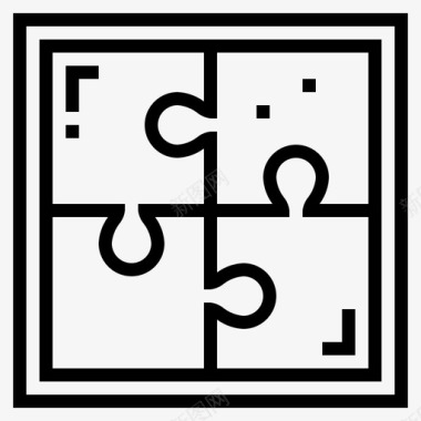 棋盘拼图游戏玩具图标图标