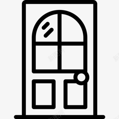 轿车门门室内21线性图标图标