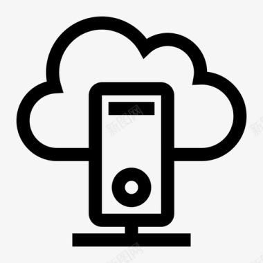 服务器网络云计算机图标图标