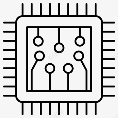 石油处理集成电路电路处理器图标图标