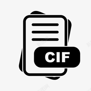 PDF文件格式cif文件扩展名文件格式文件类型集合图标包图标