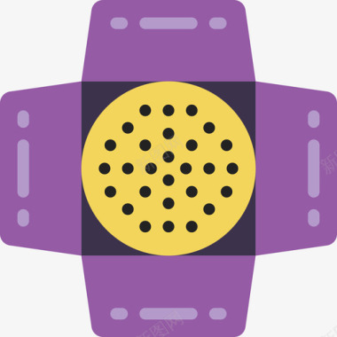 聚光灯照明2平面图标图标