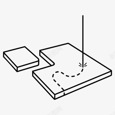 激光切割机制造材料图标图标