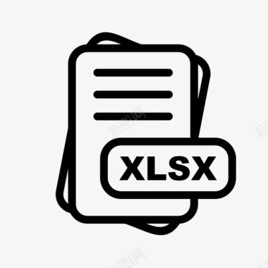 DXF文件格式xlsx文件扩展名文件格式文件类型集合图标包图标