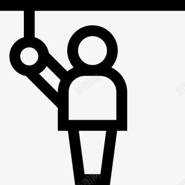 公共交通标识乘客公共交通17直线图标图标