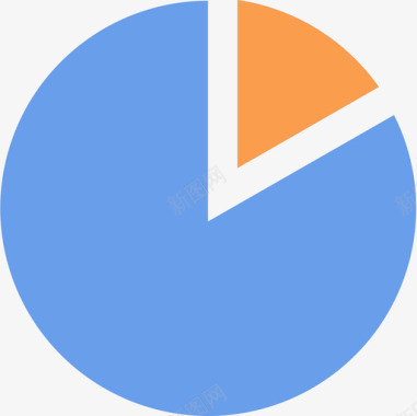 圆饼状图有色 饼状图图标