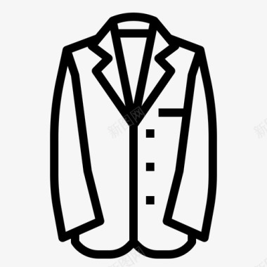 150西服衣服150直线型图标图标