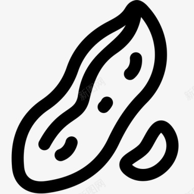 豆类花生豆类食品图标图标