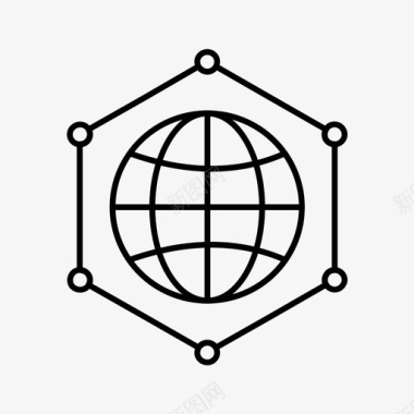 全球连接链接图标图标