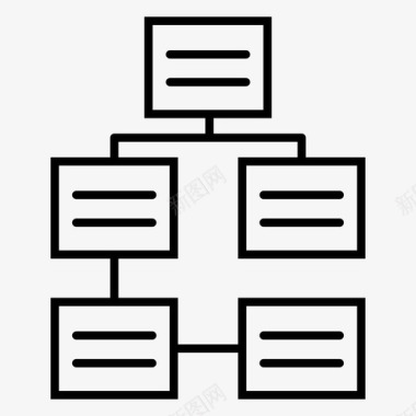 地图用信息架构流程图信息系统图标图标